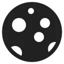 Free Moon High Contrast Icon