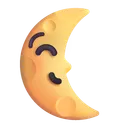 Free Quarter Moon Face Icon