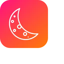 Half moon - Free nature icons