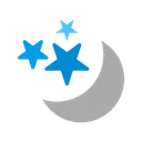 Free Moon Stars Cloud Icon