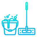 Free Bucket Mop Household Icon