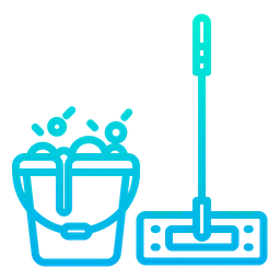 Free Mop And Bucket  Icon