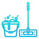 Free Bucket Mop Household Icon