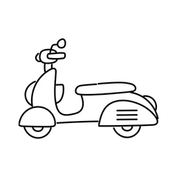 Free Moped  Icon