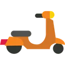 Free Moped Motorcycle  Icon