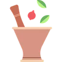 Free Mortar Pestle  Icon