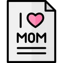 Free Mothers Day Letter  Icon