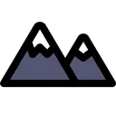 Free Mountain Side View Icon