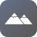Free Mountain Side View Icon