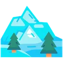 Free Mountain Snow Forest Icon