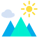 Free Cloud Sun Nature Icon