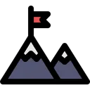 Free Mountain Side View Icon