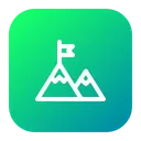 Free Mountain Side View Icon