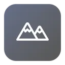 Free Mountain Side View Icon