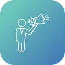 Free Mouth Publicity Announcement Icon