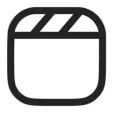 Free Movie Clapperboard Icon