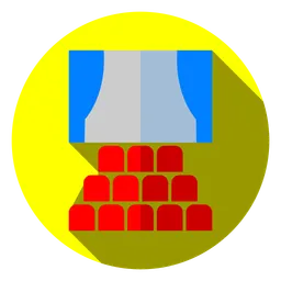 Free Movie Screen  Icon