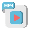 Free Mp 4 Files And Folders File Format Icon