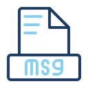 Free Msg Document Donnees Icon
