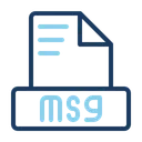 Free Msg Document Data Icon