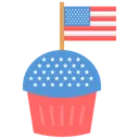 Free Usa Flag Independence Day Icon