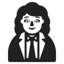 Free Oficina Trabajador Alto Icono