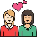 Free Mulheres Casal Apaixonado Icon