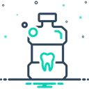 Free Mundwasser Flasche Antiseptikum Symbol