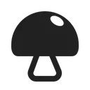 Free Mushroom High Contrast Icon