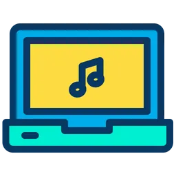 Free Music Laptop  Icon