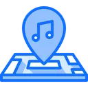 Free Music Location  Icon