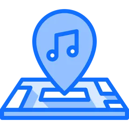 Free Music Location  Icon