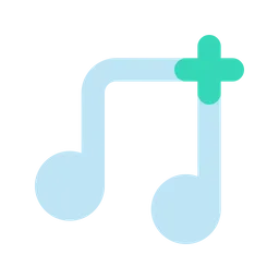 Free Musik hinzufügen  Symbol