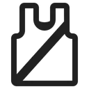 Free Hemd Hoch Kontrast Symbol