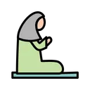 Free Muslim Woman Praying Icon