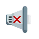 Free Flat Mute Silent Icon