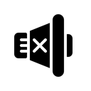 Free Solid Mute Silent Icon