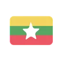 Free Myanmar Flag Country Icon