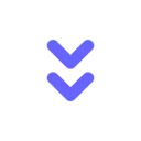 Free Abwarts Chevron Doppel Chevron Abwarts Symbol
