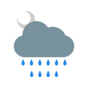 Free Nacht Regen Wolke Symbol