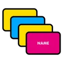 Free Name Card Id Card Details Icon