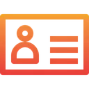Free Name Tag Id Identification Card Icon