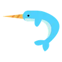 Free Narwhal Whale Marine Animal Icon