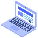 Free Navigateur Web Ordinateur Portable Page Web Icon