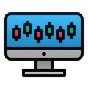 Free Negociacao De Acoes Na Web Castical Computador Ícone