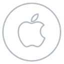 Free Apple Neon Line Icon