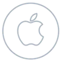 Free Apple Neon Line Icon
