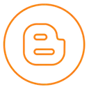 Free Blogger Neon Line Icon