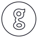 Free Github Education Neon Icon