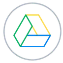 Free Google Drive Neon Icon